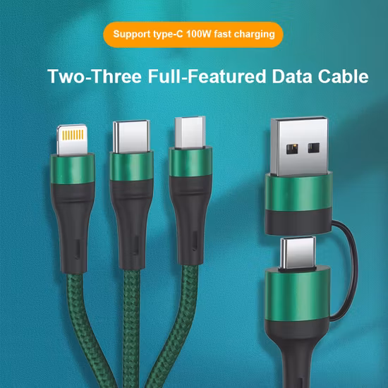 携帯電話用 5A 急速充電 3 in 1 高速充電ケーブル