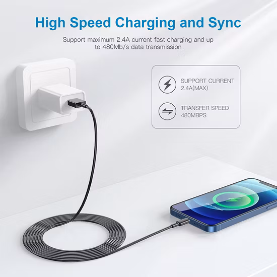 携帯電話ケーブル iPhone iPad 用 USB 充電ケーブル Ios デバイス用高速充電ケーブル USB データケーブル工場卸売ケーブル